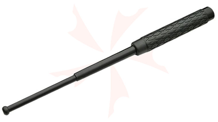 16 inch Solid Steel Expandable Baton, Nylon Pouch