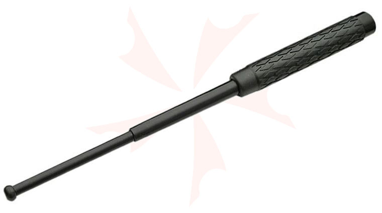 21 inch Solid Steel Expandable Baton, Nylon Pouch