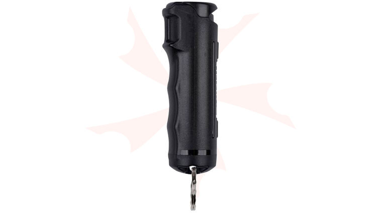 SABRE Flip Top Pepper Gel, Finger Grooves, Keyring, Black (0.54 oz.)