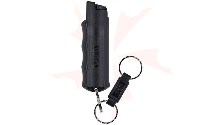 SABRE Defense Spray, Quick Release Keyring, Black (0.54 oz.)