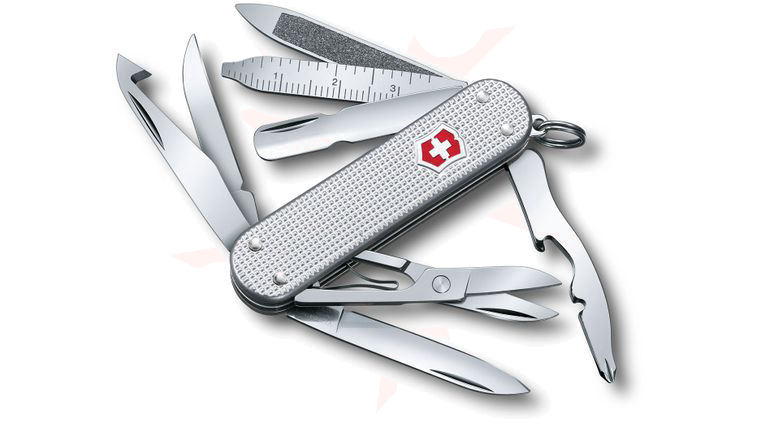 Victorinox Swiss Army MiniChamp Alox Multi-Tool, Silver, 2.28 inch Closed
