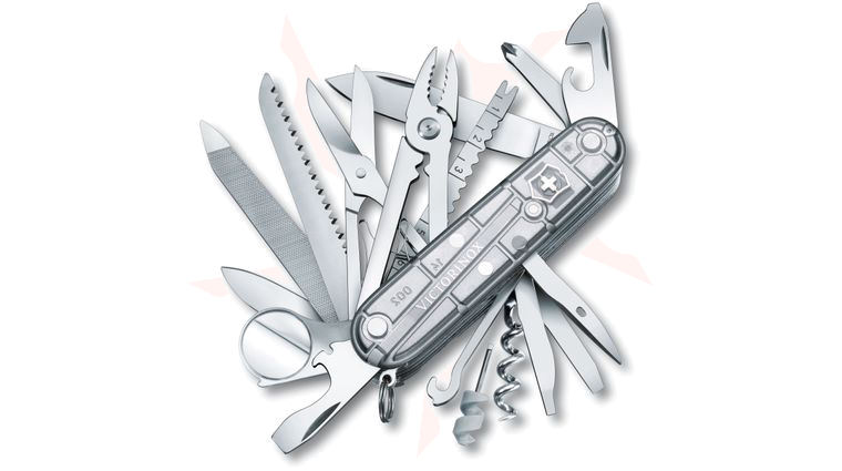 Victorinox Swiss Army SwissChamp Multi-Tool, SilverTech, 3.58 inch Closed