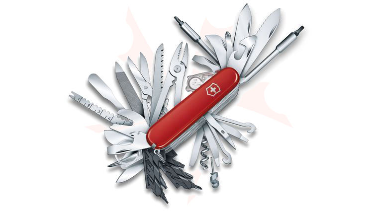 Victorinox Swiss Army Swiss Champ XXL Multi-Tool, Red, 3.6 inch Closed