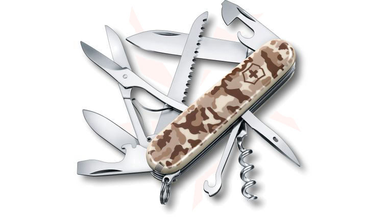 Victorinox Swiss Army Huntsman Multi-Tool, Desert Camo, 3.58 inch Closed
