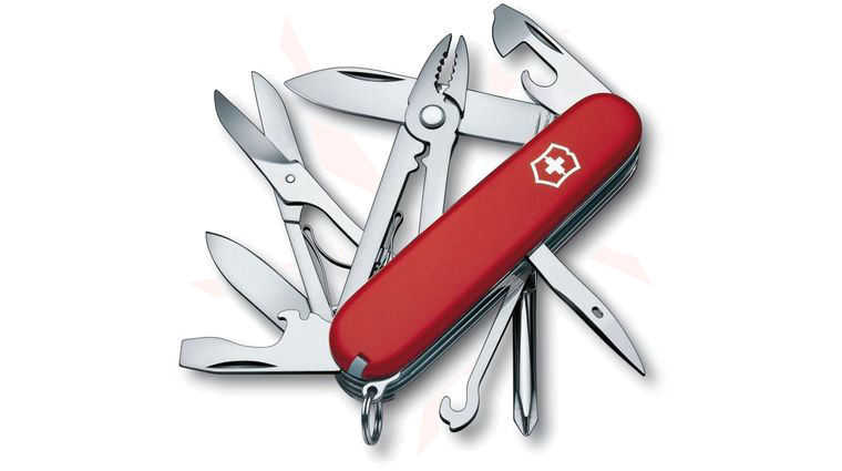 Victorinox Swiss Army Deluxe Tinker Multi-Tool, Red, 3.58 inch Closed (Old Sku 53481)