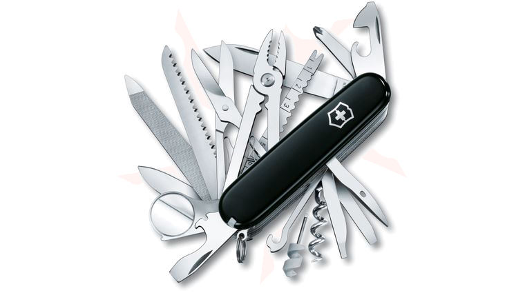 Victorinox Swiss Army SwissChamp Multi-Tool, Black, 3.58 inch Closed (Old Sku 53503)