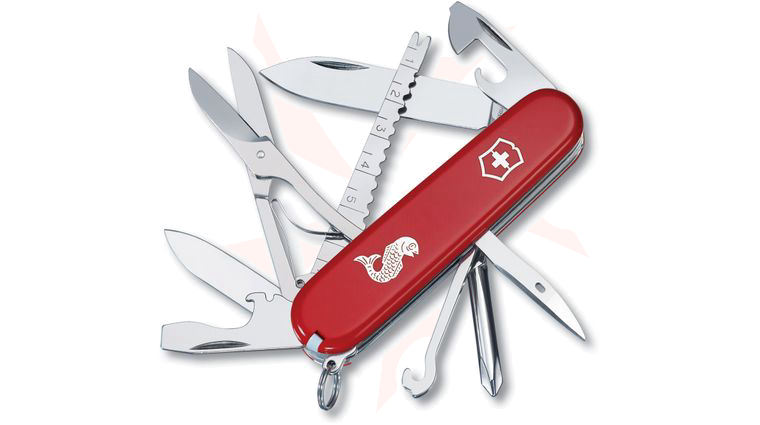 Victorinox Swiss Army Fisherman Multi-Tool, Red, 3.58 inch Closed (Old Sku 53541)