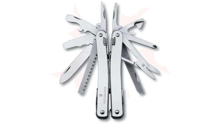 Victorinox Swiss Army SwissTool Spirit X 4.13 inch Closed, Leather Sheath (Old Sku 53814)