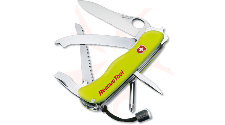 Victorinox Swiss Army RescueTool Multi-Tool, Yellow, 4.37 inch Closed (Old Sku 53900)