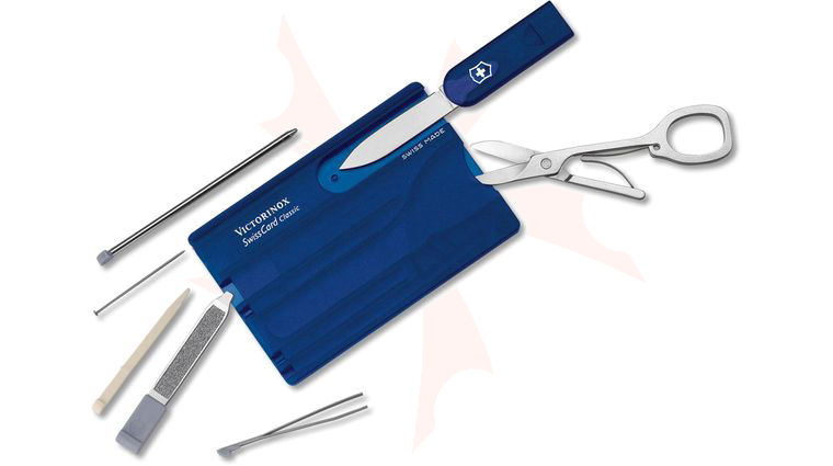 Victorinox Swiss Army SwissCard Multi-Tool, Translucent Sapphire (Old Sku 53928)