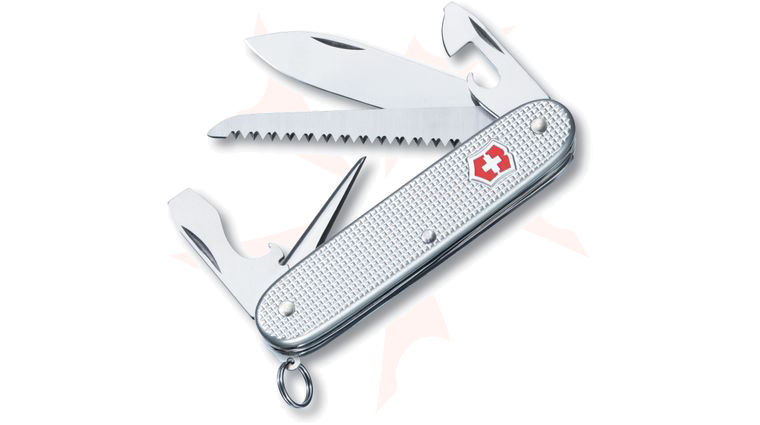 Victorinox Swiss Army Farmer Multi-Tool, Silver Alox, 3.58 inch Closed (Old Sku 53964)