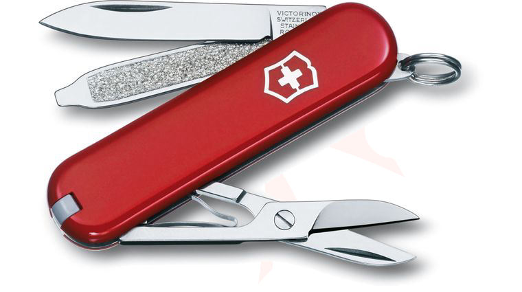 Victorinox Swiss Army Classic SD Multi-Tool, Red, 2.25 inch Closed (Old Sku 53001)
