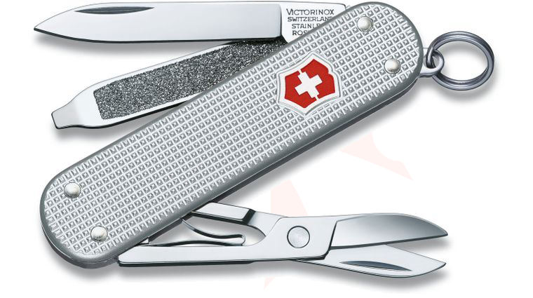 Victorinox Swiss Army Classic SD Multi-Tool, 2.25 inch Silver Alox Handles (Old Sku 53012)