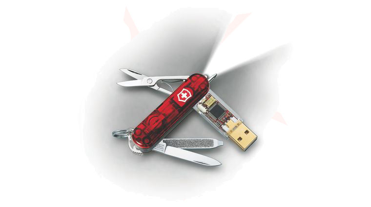 Victorinox Swiss Army SwissFlash 4GB with White LED Light