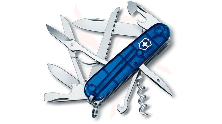 Victorinox Swiss Army Huntsman Multi-Tool, Sapphire, 3.58 inch Closed (Old Sku 53206)
