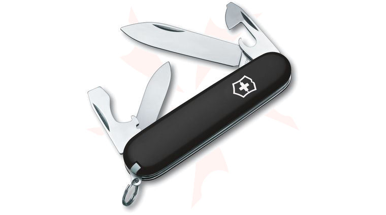 Victorinox Swiss Army Recruit Multi-Tool, Black, 3.31 inch Closed (Old SKU 53243)