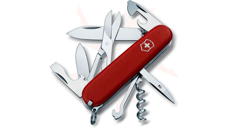 Victorinox Swiss Army Climber Multi-Tool, 3-1/2 inch Red Handles (Old Sku 53381)