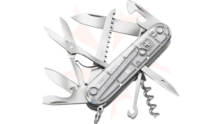 Victorinox Swiss Army Huntsman Multi-Tool, Silver Tech, 3.58 inch Closed (Old Sku 54755)