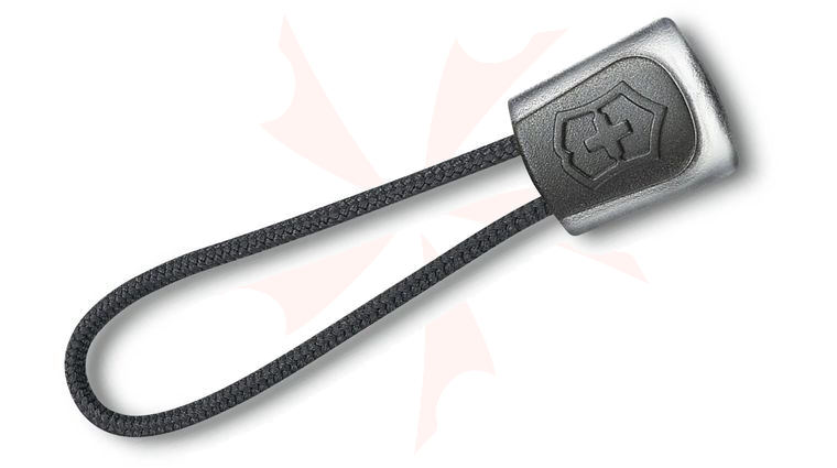 Victorinox Swiss Army Black Nylon Cord Lanyard with Rubber Grip
