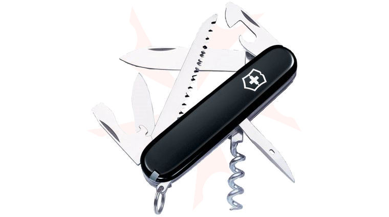 スイス　ミリタリー　ハンゴウ　ブラック　キャンパー Victorinox Swiss Army Camper Multi-Tool 3-1/2
