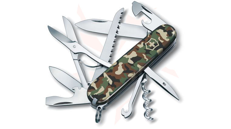 Victorinox Swiss Army Huntsman Multi-Tool, Camo, 3.58 inch Closed (Old Sku 53500)