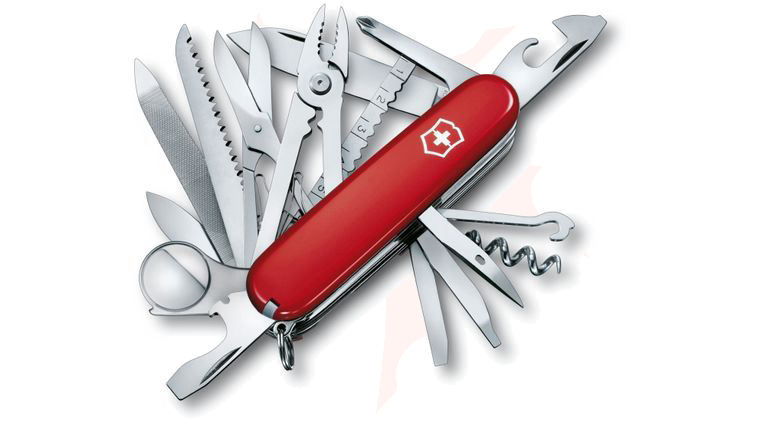 Victorinox Swiss Army SwissChamp Multi-Tool, Red, 3.58 inch Closed (Old Sku 53501)