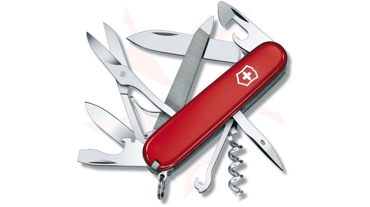 Victorinox Swiss Army Mountaineer Multi-Tool, Red, 3.58 inch Closed (Old Sku 54821)