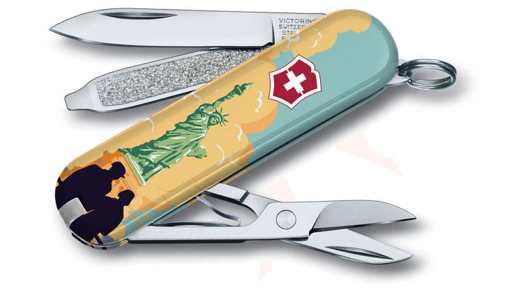 Victorinox Swiss Army Ranger of the Lost Art Classic SD Limited Edition 2020 Multi-Tool, Statue of Liberty, 2.25 inch Closed