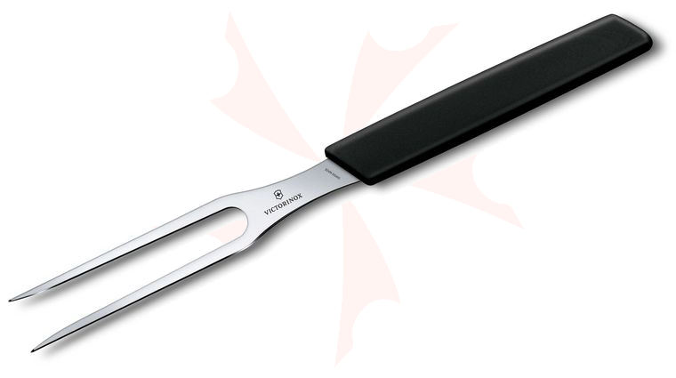 Victorinox Swiss Modern 6 inch Carving Fork, Black Polypropylene Handle
