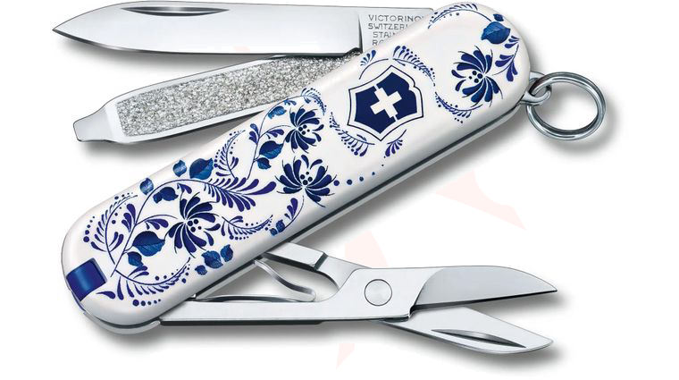 Victorinox Swiss Army 2021 Patterns of the World Classic SD Limited Edition Multi-Tool, Porcelain Elegance, 2.3 inch Closed