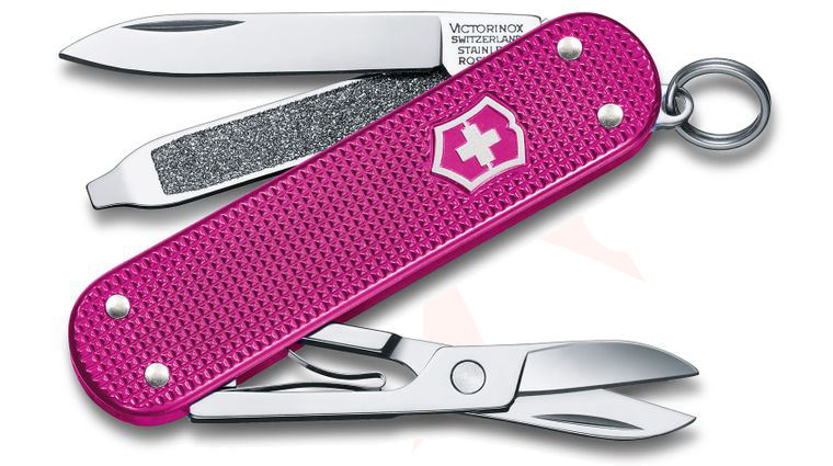 Victorinox Swiss Army Classic Colors Classic SD Alox Multi-Tool, Flamingo Party, 2.3 inch Closed