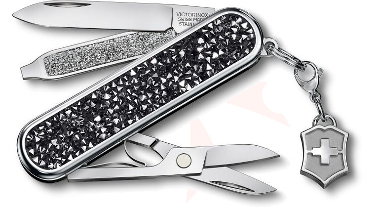 Victorinox Swiss Army Brilliant Classic SD Multi-Tool, Crystal, 2.3 inch Closed