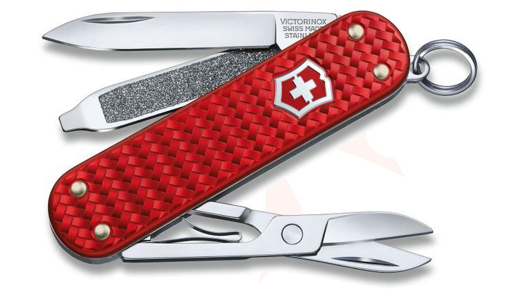 Victorinox Swiss Army Precious Alox Classic SD Multi-Tool, Iconic Red, 2.3 inch Closed