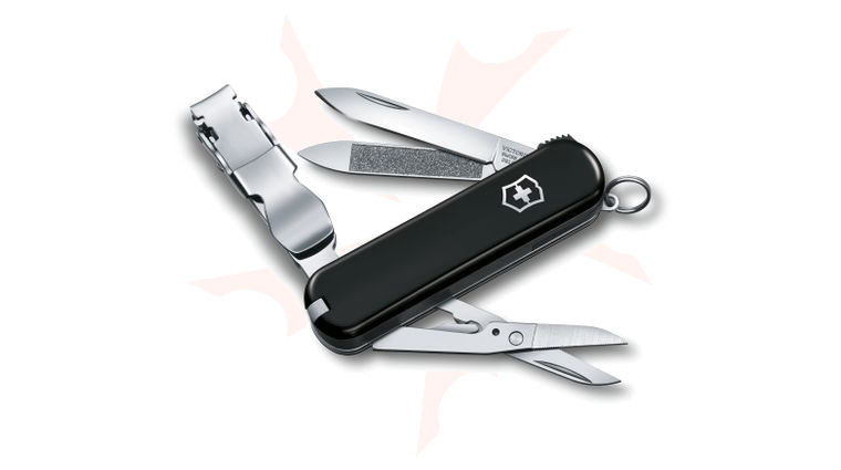 Victorinox Swiss Army NailClip 580 Multi-Tool, Black, 2.5 inch Closed