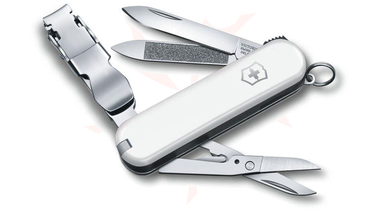 Victorinox Swiss Army NailClip 580 Multi-Tool, White, 2.5 inch Closed