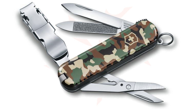 Victorinox Swiss Army NailClip 580 Multi-Tool, Camo, 2.5 inch Closed