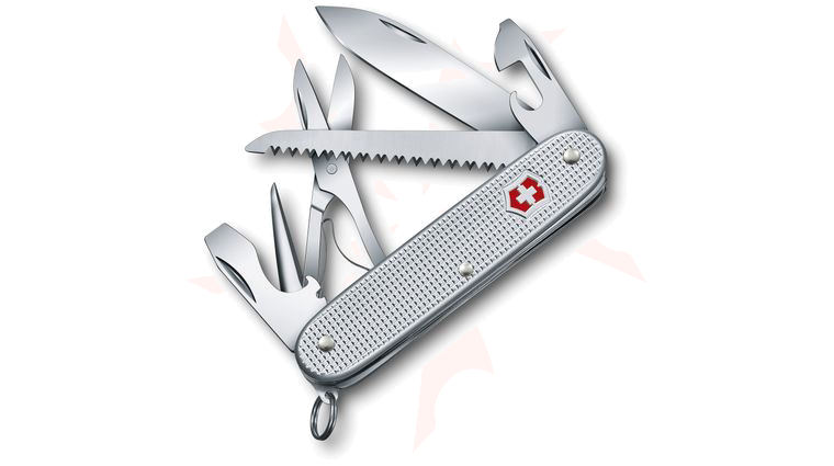 Victorinox Swiss Army Farmer X Multi-Tool, Silver Alox, 3.66 inch Closed
