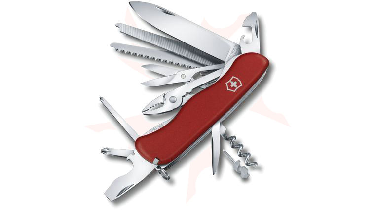 Victorinox Swiss Army WorkChamp Multi-Tool, Red, 4.4 inch Closed