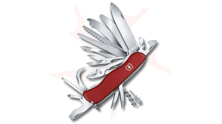 Victorinox Swiss Army WorkChamp XL Multi-Tool, Red, 4.4 inch Closed