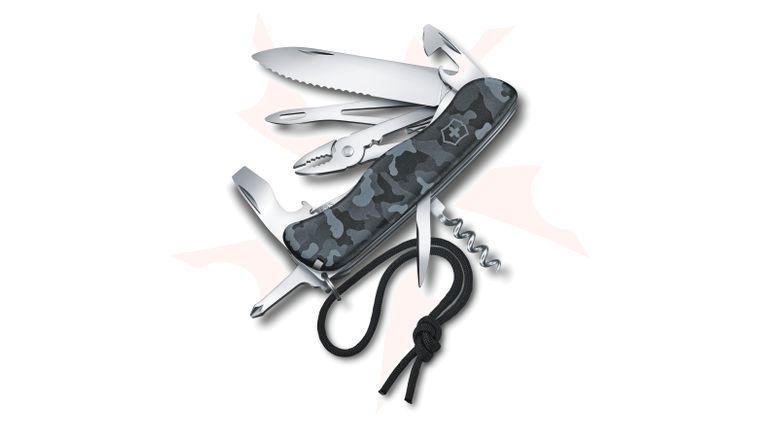 Victorinox Swiss Army Skipper Multi-Tool, Navy Camouflage, 4.37 inch Closed