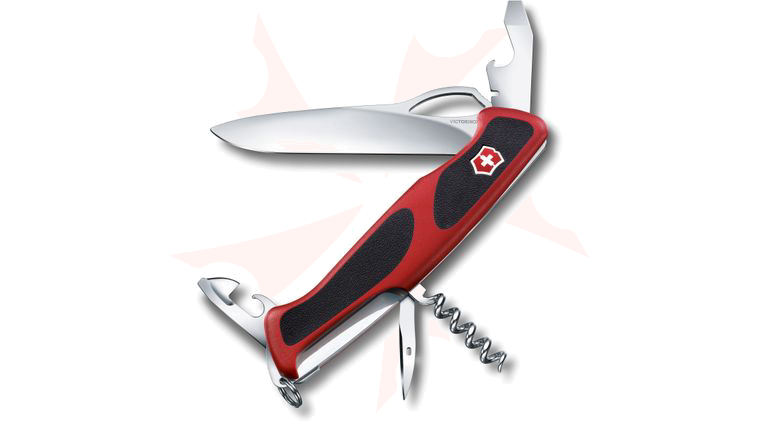 Victorinox Swiss Army RangerGrip 61 Multi-Tool 5-1/8 inch Red and Black Handles