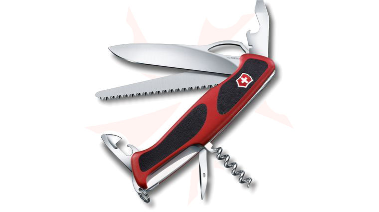 Victorinox Swiss Army RangerGrip 79 Multi-Tool 5-1/8 inch Red and Black Handles