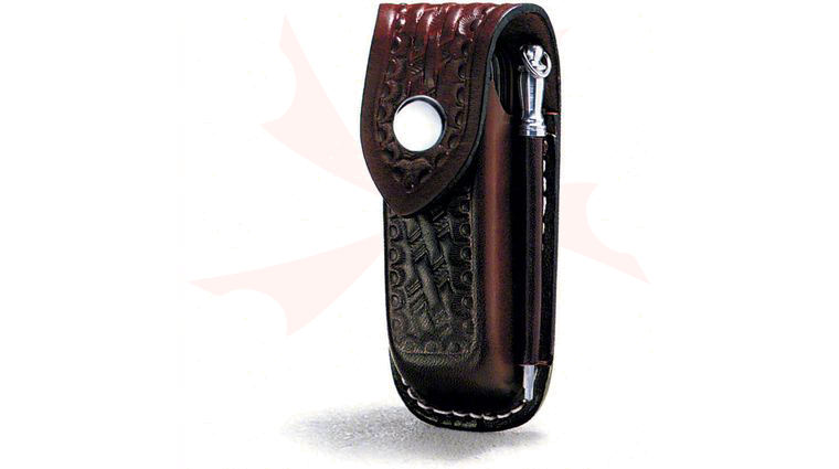 Victorinox Swiss Army Extra Large Zermatt Pouch, Brown Leather with Steel (Old Sku 33212)