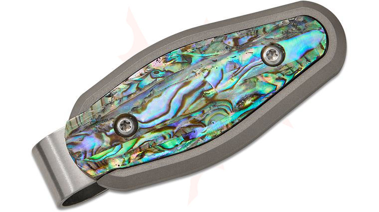 Santa Fe Stoneworks Custom Abalone Titanium Money Clip