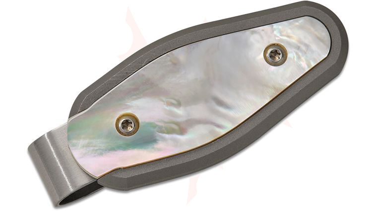 Santa Fe Stoneworks Custom Mother of Pearl Titanium Money Clip