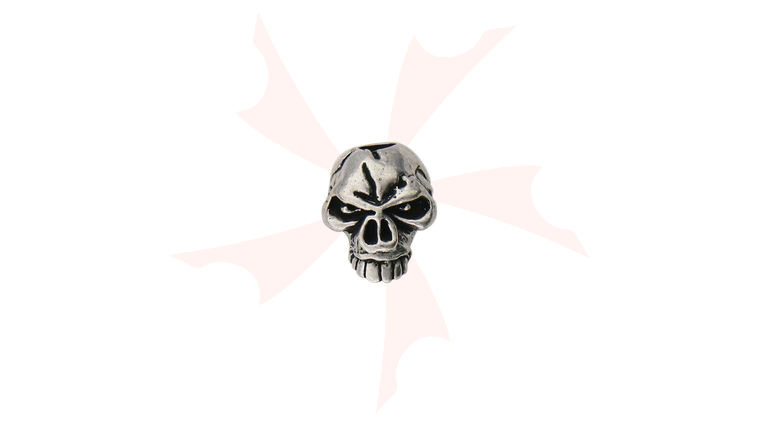 Schmuckatelli Pewter Emerson Skull Bead