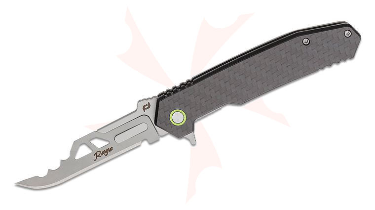 Schrade Phantom Enrage 7 Flipper Knife 2.6 inch Replaceable Scalpel Blade, Carbon Fiber Handles