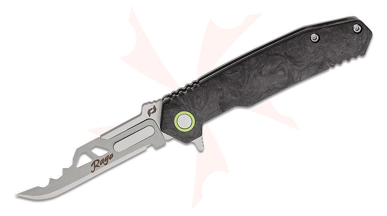 Schrade Stryche Enrage 6 Flipper Knife 2.2 inch Replaceable Scalpel Blade, Carbon Fiber Handles