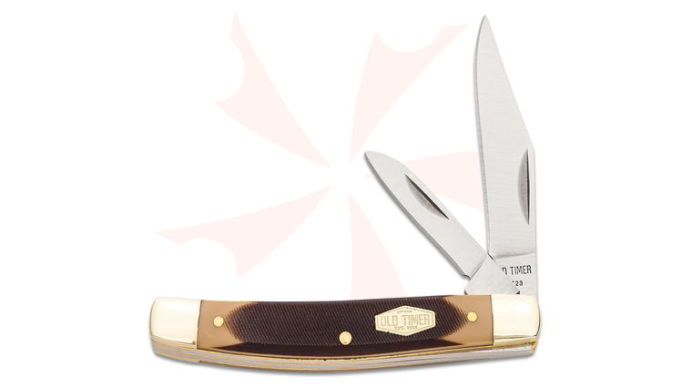 Schrade 33OT Old Timer Middleman Jack 3.25 inch Closed, Sawcut Delrin Handles with Nickel Silver Bolsters