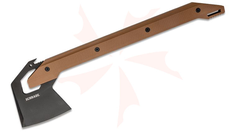 Schrade 19.5 inch Camp Axe, Tan GFN Handles, Nylon Sheath